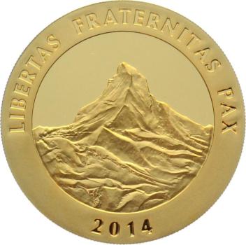 Schweiz 1 Unze 2014 Gold Matterhorn - 1 Unze Feingold